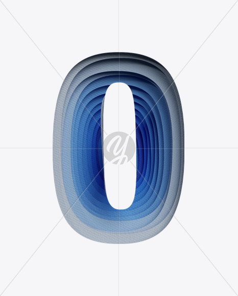 Download O From Paper Cut Font On Yellow Images Creative Fonts PSD Mockup Templates