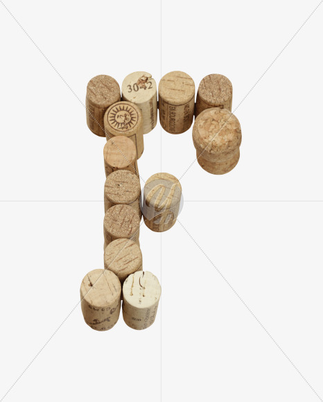 Download F From Wine Corks Font On Yellow Images Creative Fonts Yellowimages Mockups