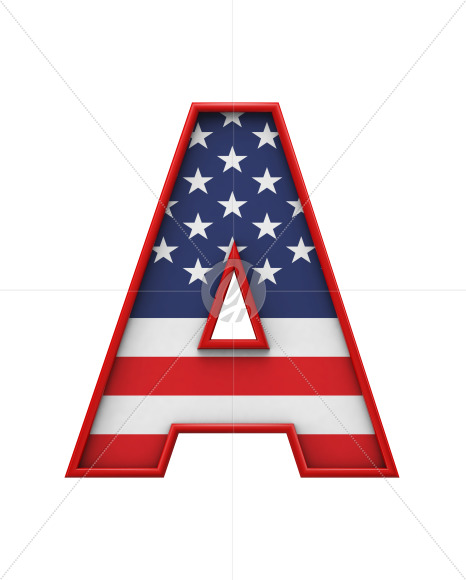 USA stars and stripes font