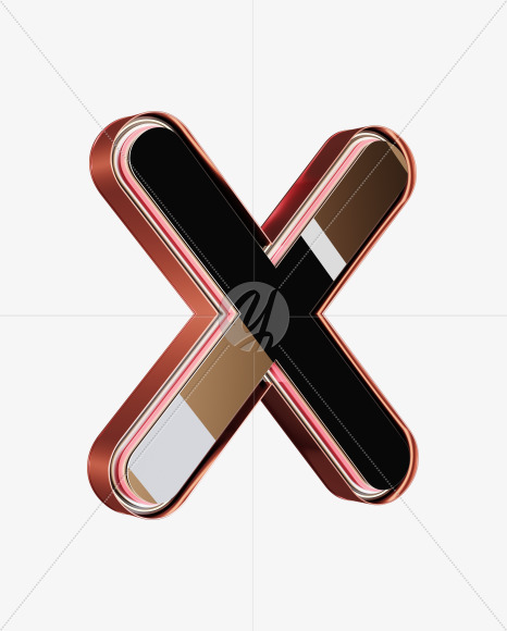 Download X From Nunito Cuprum Mirror Alphabet On Yellow Images Creative Fonts PSD Mockup Templates