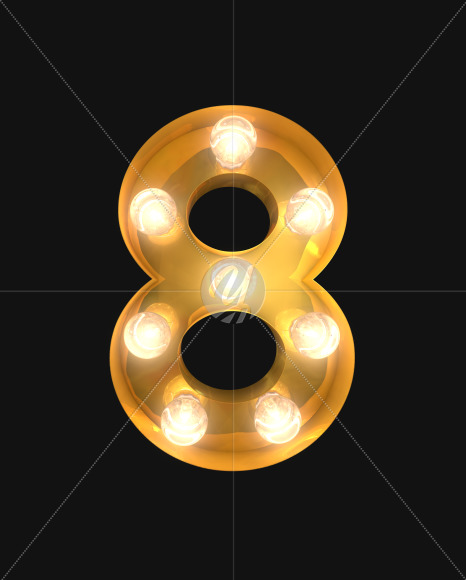 Download 8 Lights On From Burlesque Light Bulb Letters On Yellow Images Creative Fonts