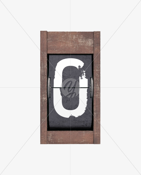 0 from Split Flap Display Lettering - Grunge Wood on Yellow Images ...