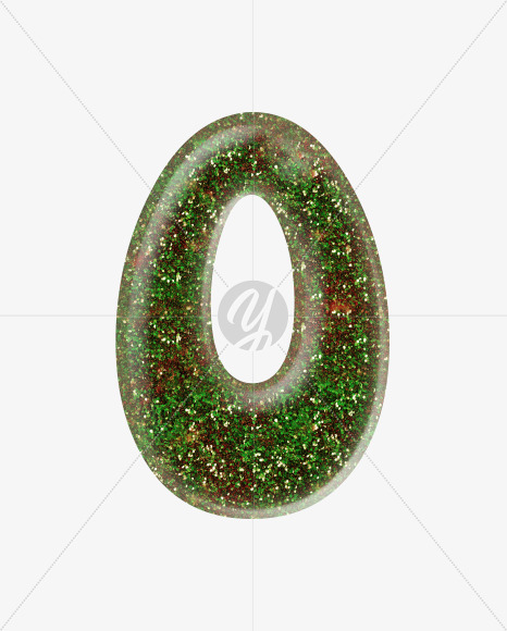 Letter O from Red and green glitter alphabet on Yellow Images Creative ...