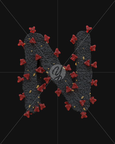 Corona Virus Typeface text N
