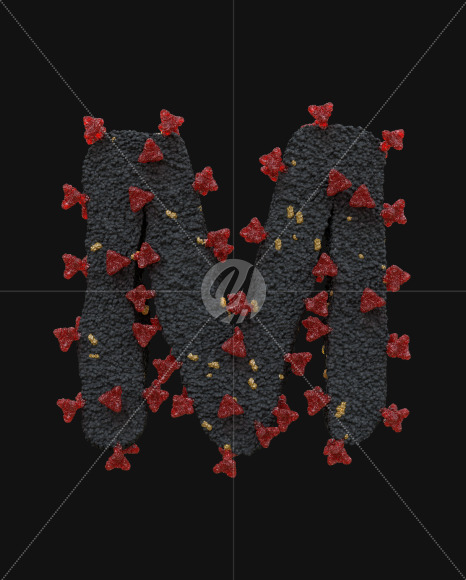 Corona Virus Typeface text M