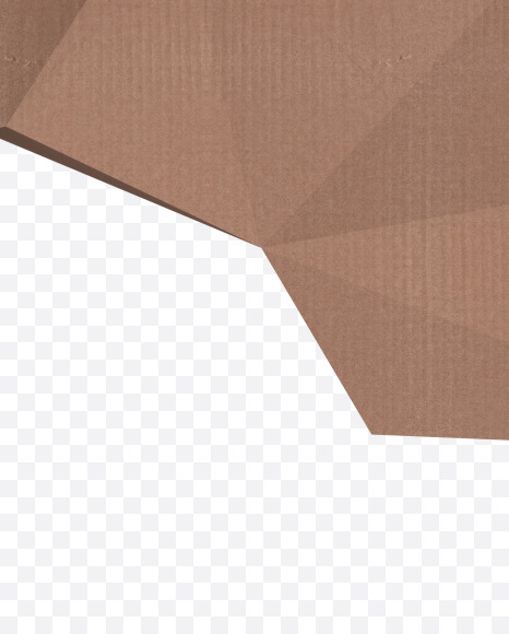 Low Polygon Cardboard text typeface A