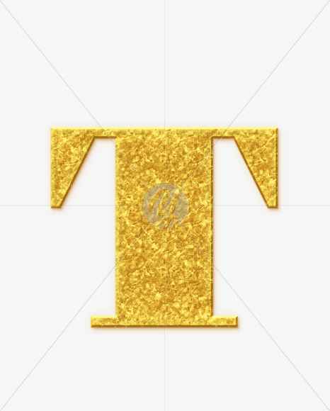 T-Uppercase_Golden-Font