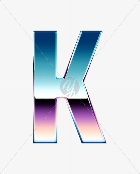 K_Uppercase_ChromeAlphabet