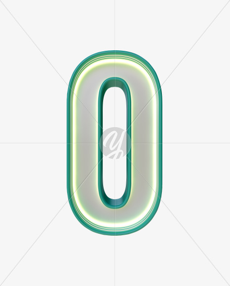 Neon retro numbers