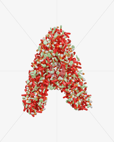 Medical pill alphabet