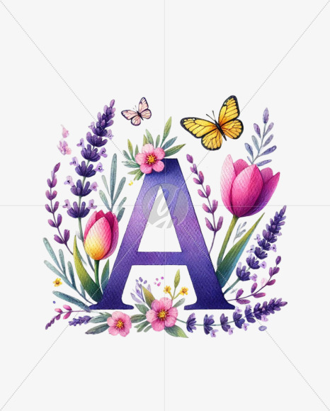 Spring Floral Alphabet