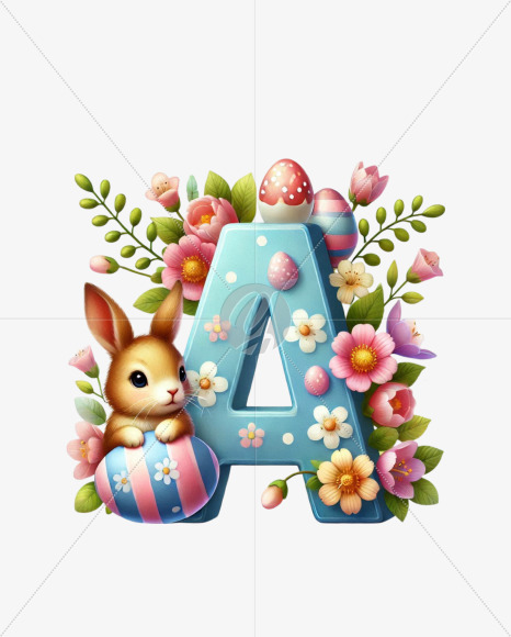 Easter Watercolor Letters