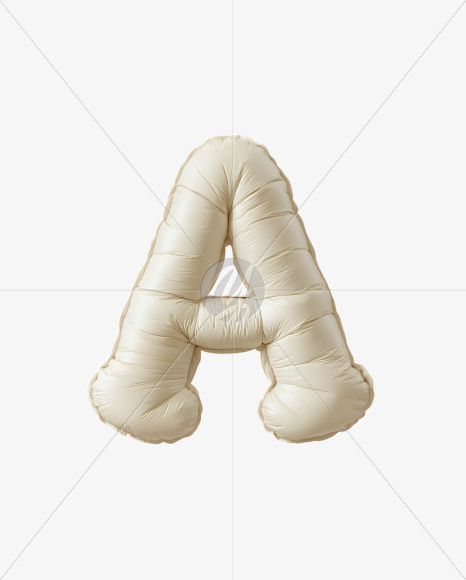 Beige Puffer Jacket Font