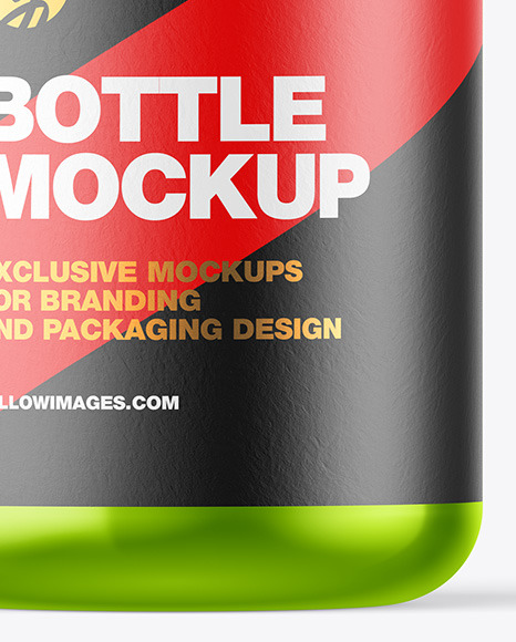 Metallic Bottle Mockup PSD #6