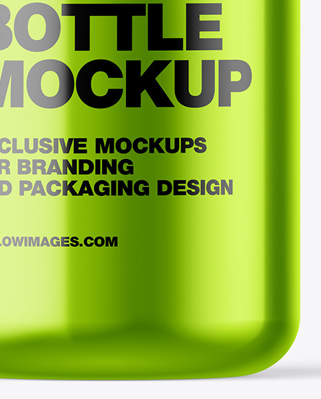 Metallic Bottle Mockup PSD #7