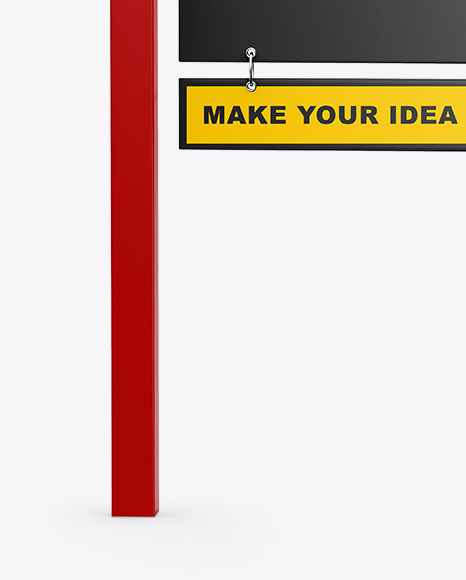 Matte Realtor Sign Mockup   Front View PSD #7