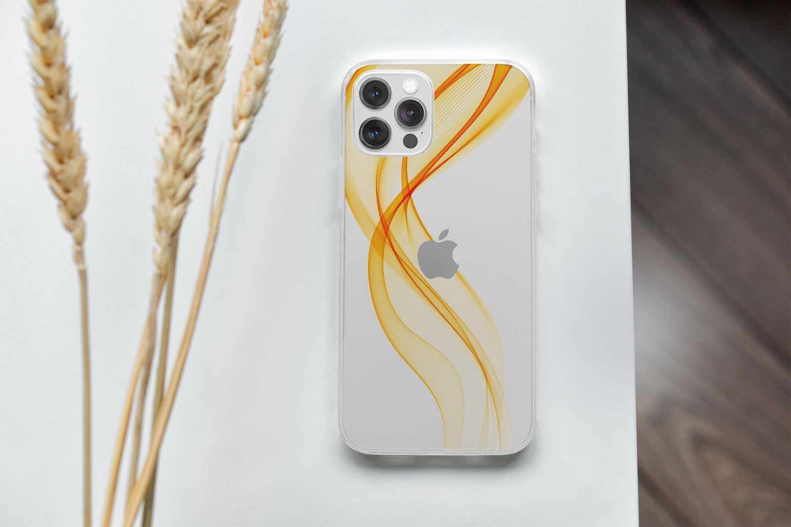 Download iPhone 12/Pro Clear Case MockUp in Device Mockups on Yellow Images Creative Store