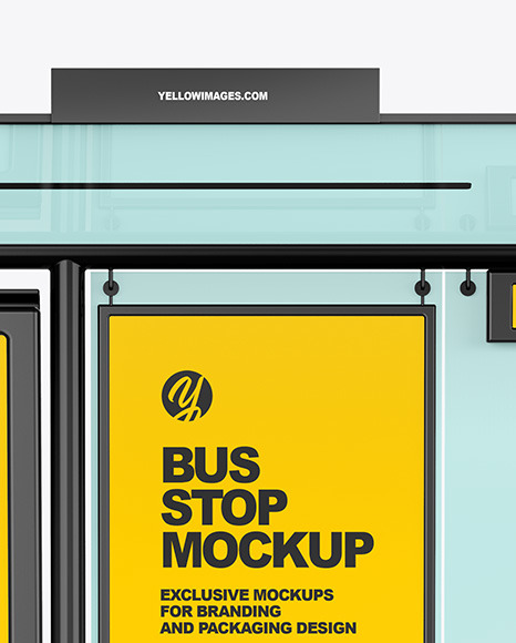 Bus Stop Mockup PSD #6