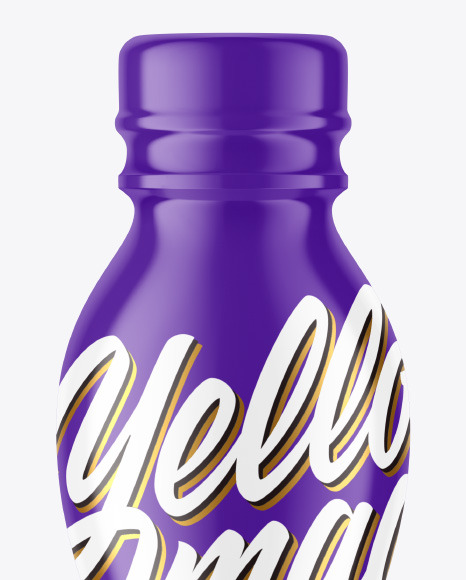 Glossy Plastic Bottle Mockup PSD #2