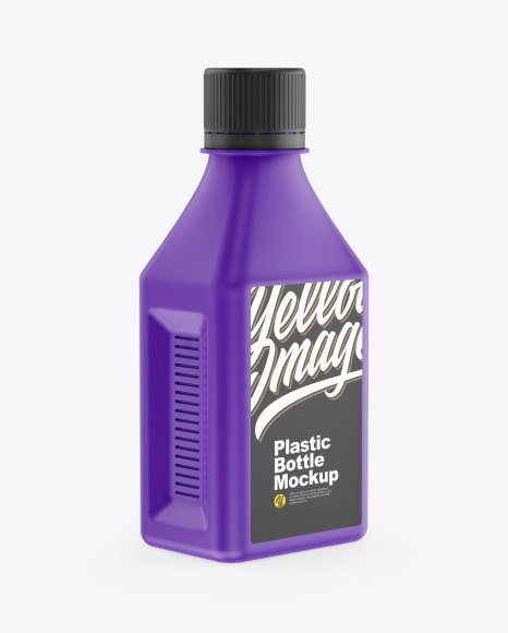 Matte Plastic Bottle Mockup