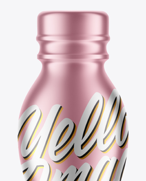 Metallic Bottle Mockup PSD #2