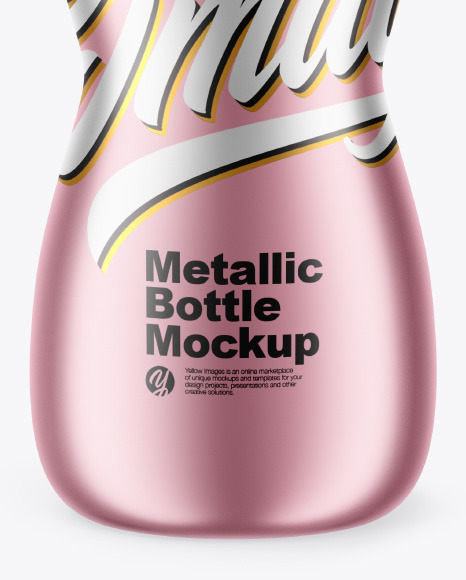 Metallic Bottle Mockup PSD #1