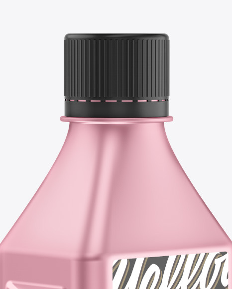 Metallic Bottle Mockup PSD #2