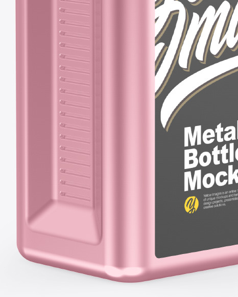 Metallic Bottle Mockup PSD #1