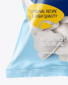 Plastic Bag With Frozen Pierogies Mockup
