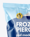 Plastic Bag With Frozen Pierogies Mockup