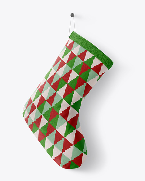 Christmas stocking Mockup PSD #2