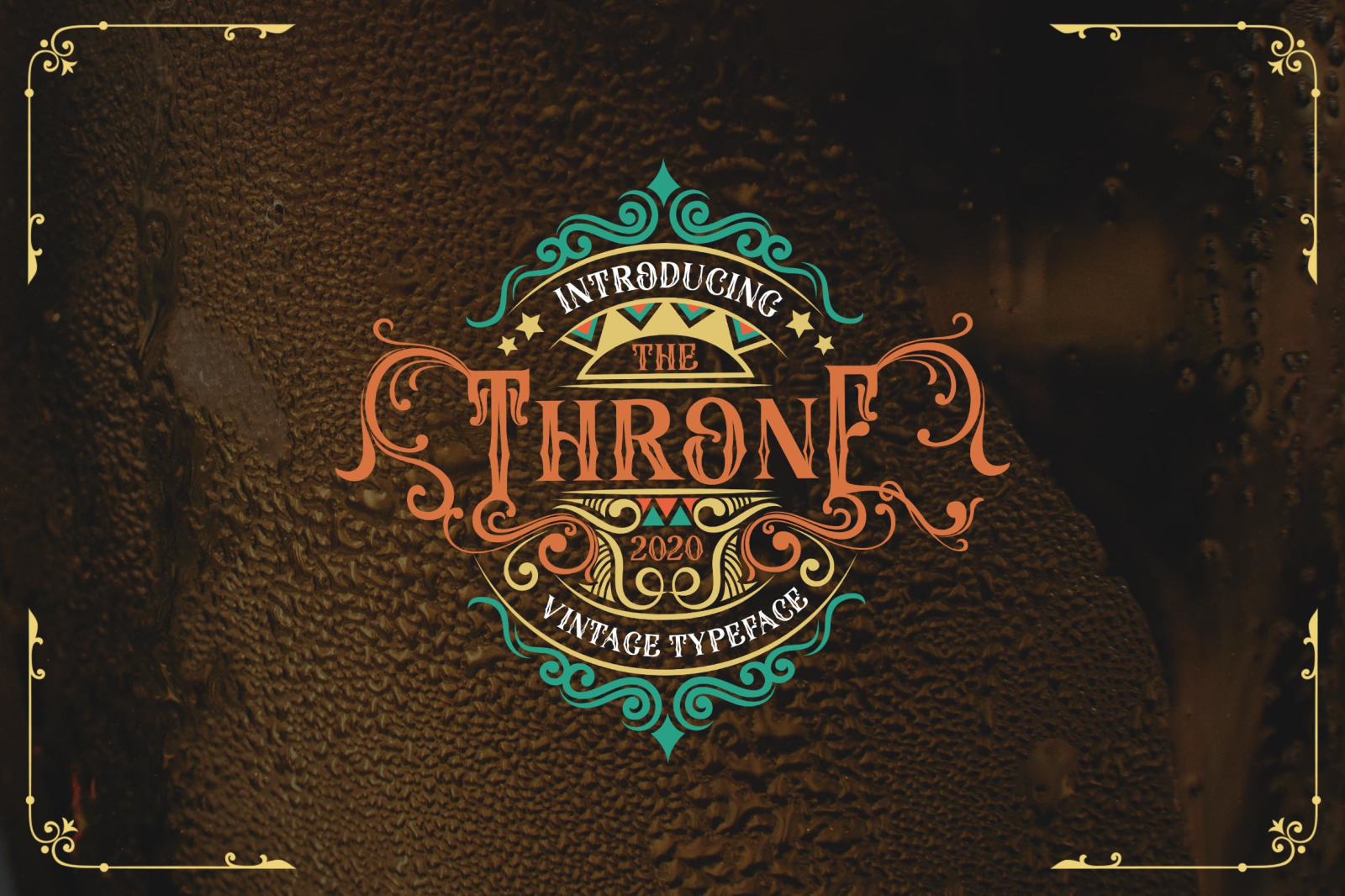 The Throne In Fonts On Yellow Images Creative Store