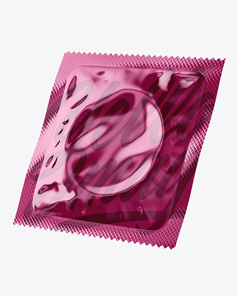 Download Two Glossy Metallic Condom Packaging Mockup in Sachet Mockups on Yellow Images Object Mockups