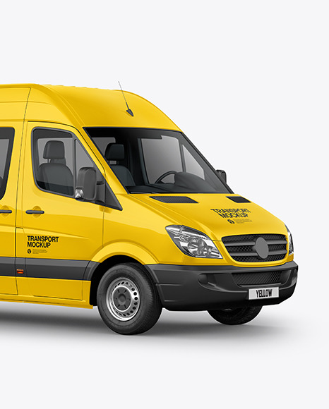 Van Mockup - Half Side View