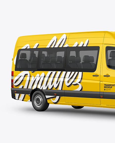 Van Mockup   Half Side View PSD #2