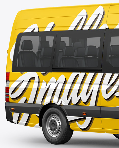 Van Mockup   Half Side View PSD #1