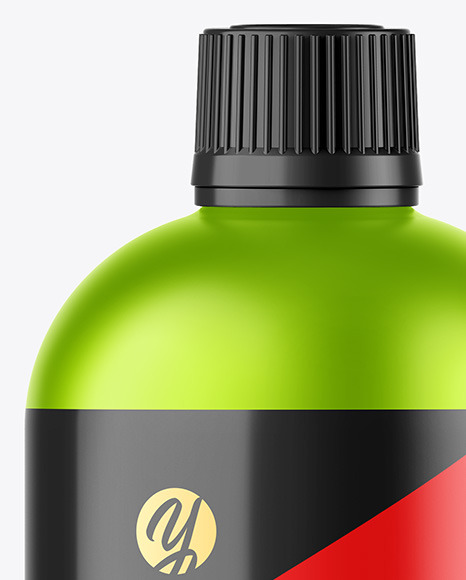 Matte Metallic Bottle Mockup PSD #1