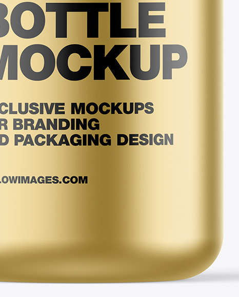 Matte Metallic Bottle Mockup PSD #7