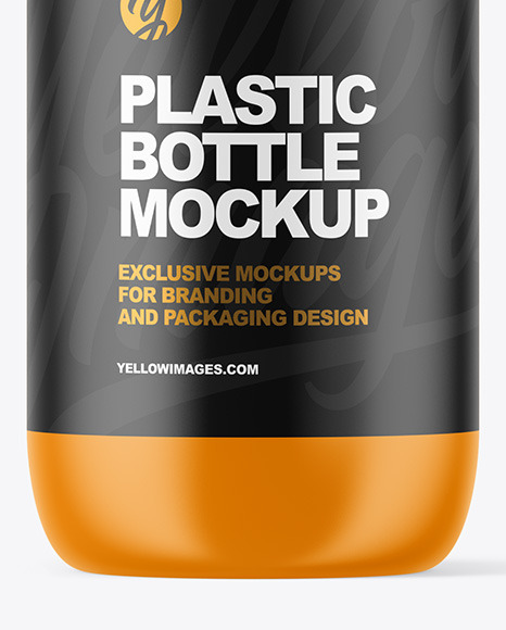 Matte Plastic Bottle Mockup PSD #1