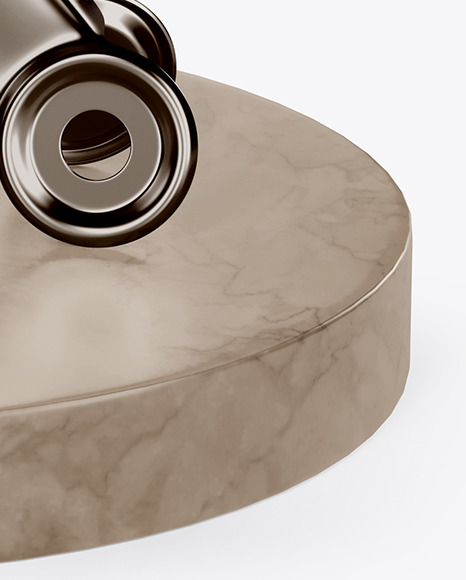 Matte Business Card with Pin Marble Mockup PSD #7