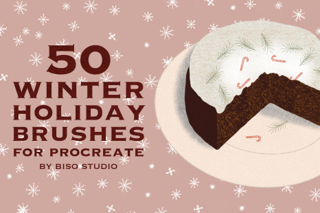 50 Winter Holiday Brushes for Procreate
