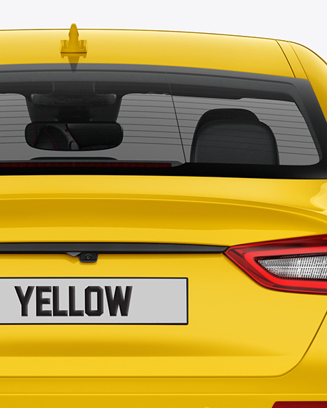 Luxury Sedan Mockup   Back View PSD #6