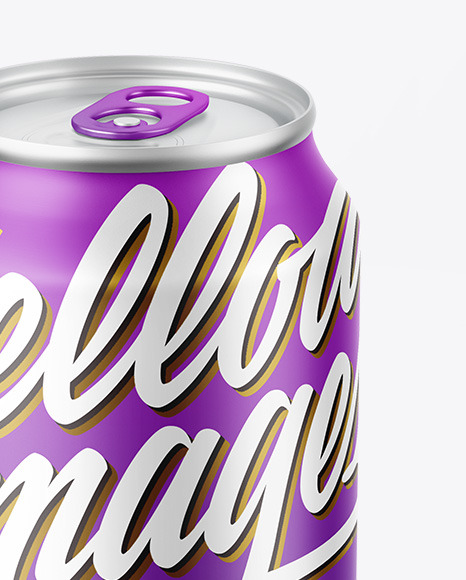 Matte Drink Can Mockup PSD #1