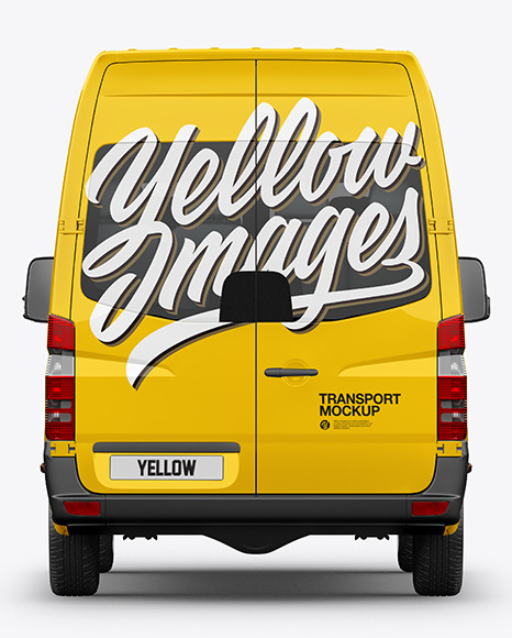 Van Mockup - Back View Van Mockup - Back View