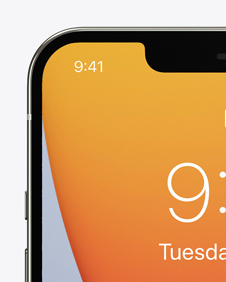 Download Apple iPhone 12 Pro Max Silver Mockup in Device Mockups on ...