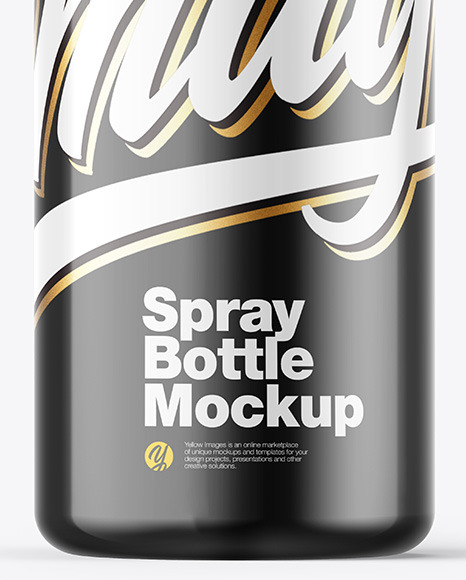 Glossy Spray Bottle Mockup PSD #5