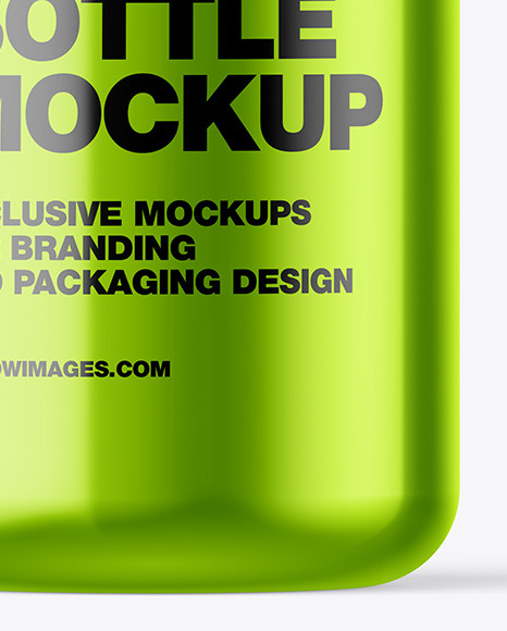 Download Metallic Sanitizer Bottle W Closed Pump Mockup In Bottle Mockups On Yellow Images Object Mockups