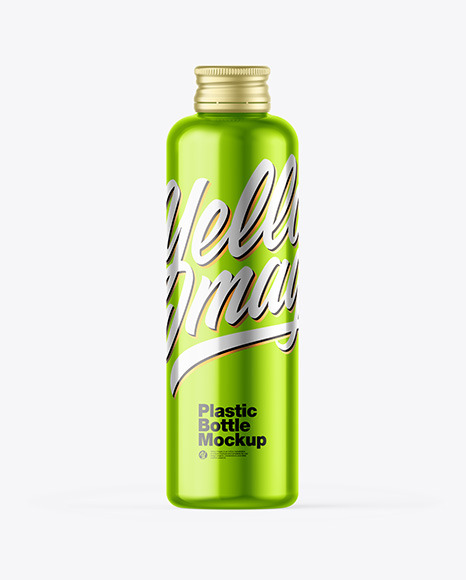 Metallic Bottle Mockup