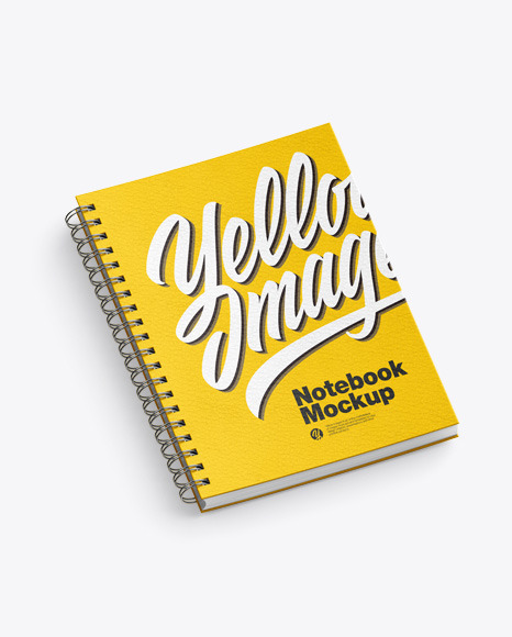 Download Leather Notebook Mockup In Stationery Mockups On Yellow Images Object Mockups