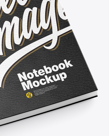 Leather Notebook Mockup PSD #7